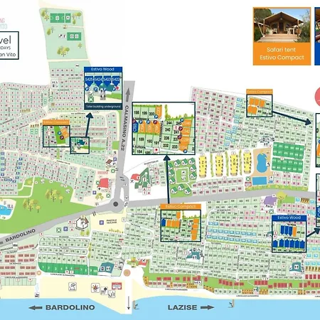 Campingplatz Estivo Safari Tents On Cisano San Vito Bardolino