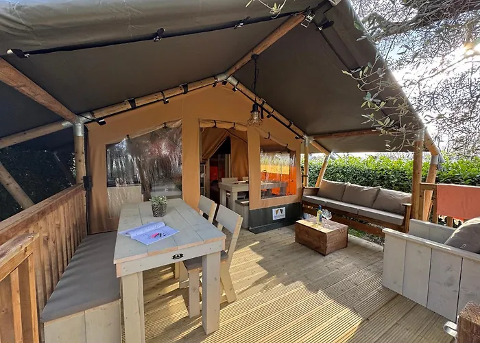 Campingplatz Estivo Safari Tents On Cisano San Vito Bardolino